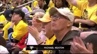 Michael Keaton takes in Game 2 | vs Sharks