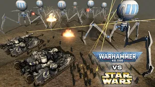 WARHAMMER 40K vs STAR WARS: Death Korps of Krieg vs CIS Battle Droids  - Men of War: Assault Squad 2