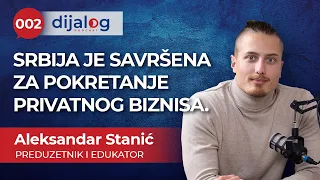 dijalog Podcast 002 | ALEKSANDAR STANIĆ - Srbija je savršena za pokretanje privatnog biznisa