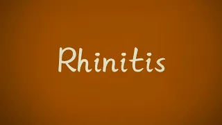 Acute Rhinitis(Viral,Bacterial & Irritative),Chronic Simple Rhinitis