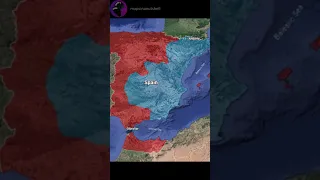 The Spanish Civil War Animated Map in 30 seconds