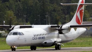 Czech Airlines ATR 72-500 Landing & Take Off at Bern Airport