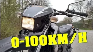 Yamaha DT125X 0-100 KM/H A1 15 HP
