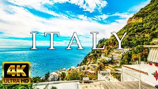 Italy 4K Relaxation Film With Calming Music - FLYING OVER ITALY (4K Video Ultra HD)