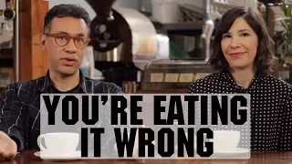 Drinking Coffee Wrong w/ Fred Armisen & Carrie Brownstein | You’re Eating It Wrong | Food Network