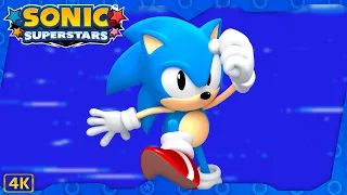 Sonic Superstars ⁴ᴷ Full Playthrough (Story Mode, All 7 Chaos Emeralds) Sonic gameplay