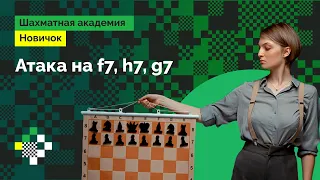 Людмила Леолько учит шахматам с нуля #6 ♟️ Атака на f7, h7, g7