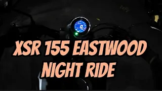 Yamaha XSR 155.... Eastwood night ride....