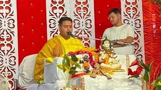 पण्डित प्रदीप मिश्रा के सुपुत्र पं. राघव मिश्रा  के मुखारबिंद से कुबेरेश्वर धाम पर कथा प्रारम्भ हो ग