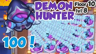 Demon Hunter 100 stacks full board is too much! COOP Rush Royale