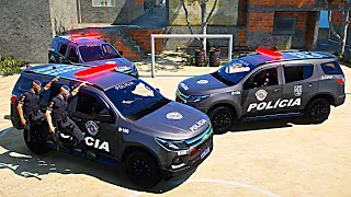 POLICIAIS DO 13º BAEP INVADEM FAVELA E CERCAM CRIMINOSOS  | GTA 5 POLICIAL