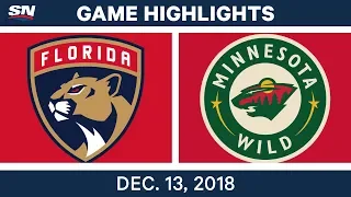 NHL Highlights | Panthers vs. Wild - Dec 13, 2018