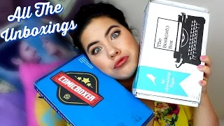 ALL THE UNBOXINGS | ComicBoxer and The Bookish Box