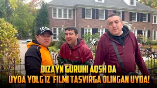 Dizayn guruhi AQSH da “Uyda yolg’iz” filmi tasvirga olingan uyda!