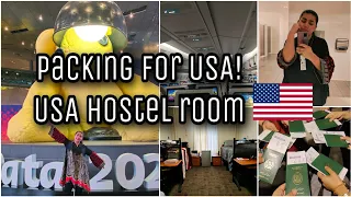 🇺🇲🇵🇰 Vlog 2| Things to "pack" for USA| My USA hostel rooms| #ugrad #studyinusa