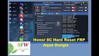 Honor 8C Hard Reset Remove FRP Lock Aqua Dongle