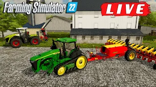 🔴 Wide Open Wednesday Planting And Thangs | Farming Simulator 22