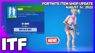 Fortnite Item Shop *NEW* BOOP! EMOTE! [August 1st, 2022] (Fortnite Battle Royale)