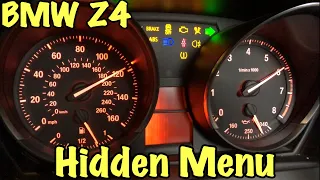 BMW Z4 Hidden Menu - Coolant Temp, Software Reset