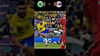 Brazil vs Serbia 2022 FIFA World Cup Group Stage Match Highlights #shorts #football #youtube