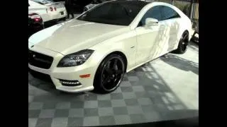 DUBSandTIRES.com 2012 Mercedes CLS 550 Review 20 inch Niche Black And Gray 3pc Concave Wheels Asanti