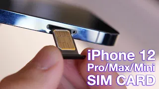 How to Insert/Remove SIM Card to iPhone 12 (Pro)