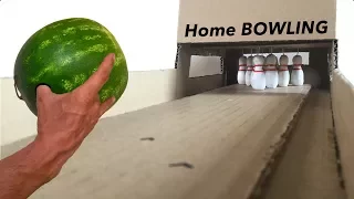 🎳 Best Desk Game Ever. Homemade BOWLING championship. DIY TUTORIAL