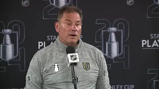 Coach Cassidy speaks after Golden Knights' loss to Dallas Stars