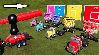 KING OF MACHINES! HAY BALING WITH THE FARM BALE BALL! CRAZY LOADING & TRANSPORTING & SALE!! FS19