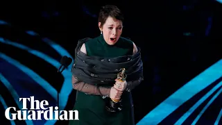 Olivia Colman's Oscars speech: 'this is genuinely quite stressful!'