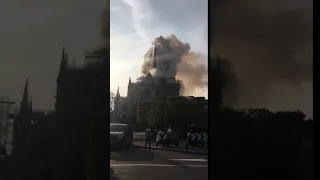 NotreDame on fire / Fire in Notre-Dame / Нотр-Дам-де-Пари пожар