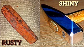 TURNING my RUSTY HAMMER into a POLISHED ONE! RESTORATION VIDEOS