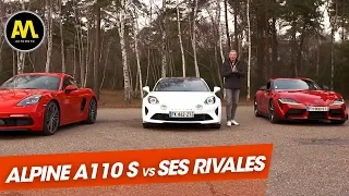 L'Alpine A110 S défie la Porsche 718 Cayman S et la Toyota Supra !