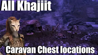 Skyrim All Khajiit Caravan Chest Locations Accessible At LVL 1