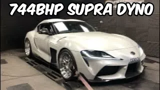 Big power 744bhp Whifbitz Toyota Supra A90 dyno run!