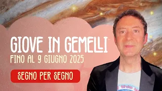 GIOVE IN GEMELLI - SEGNO PER SEGNO