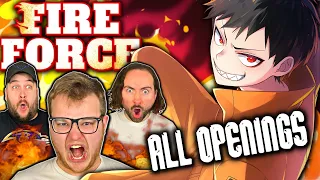 🔥FIRE FORCE | ALL OPENINGS REACTION🔥