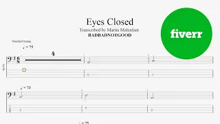 BADBADNOTGOOD - Eyes Closed (bass tab)