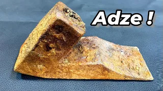 Adze N4 Restoration Project - Vintage Wood Carving Axe Tool Restoration