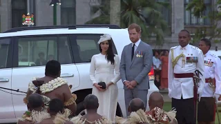 Fijian Traditional Welcome Ceremony for the Duke and Duchess of Sussex