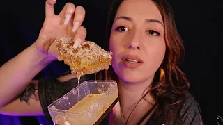 ASMR ✨ Trying Honeycomb for the First Time ✨ Wet, Sticky Mouth Sounds