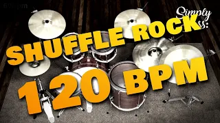 Rock Simple Shuffle - 120 bpm - Drum Loop (SimplyBass)