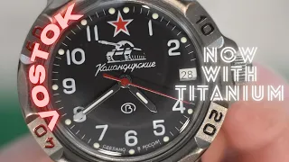 Vostok Komandirskie -  Unboxing - Titanium Coating - From Russia With Postage Paid! - Links Below!