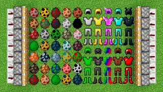 all eggs minecraft and NEW armor combined?