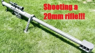 Shooting a 20mm rifle!!!