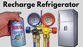 How To Charge Refrigerator with R600A Freon/Refrigerant
