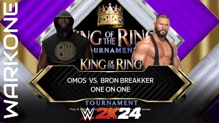 WWE 2K24 - Bron Beakker vs Omos