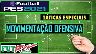 PES 2021 - TÁTICA EXCELENTE PARA MODO ONLINE E OFFLINE - MEIO CAMPO COM MOVIMENTAÇÃO OFENSIVA.