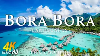 Bora Bora 4K - Scenic Relaxation Film With Calming Music - Amazing Nature - 4K Video Ultra HD