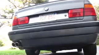 1995 BMW E34 540i Exhaust Sound ~ Billy Boat B&B TriFlow (2013)